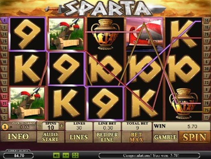 Играть в слот Sparta